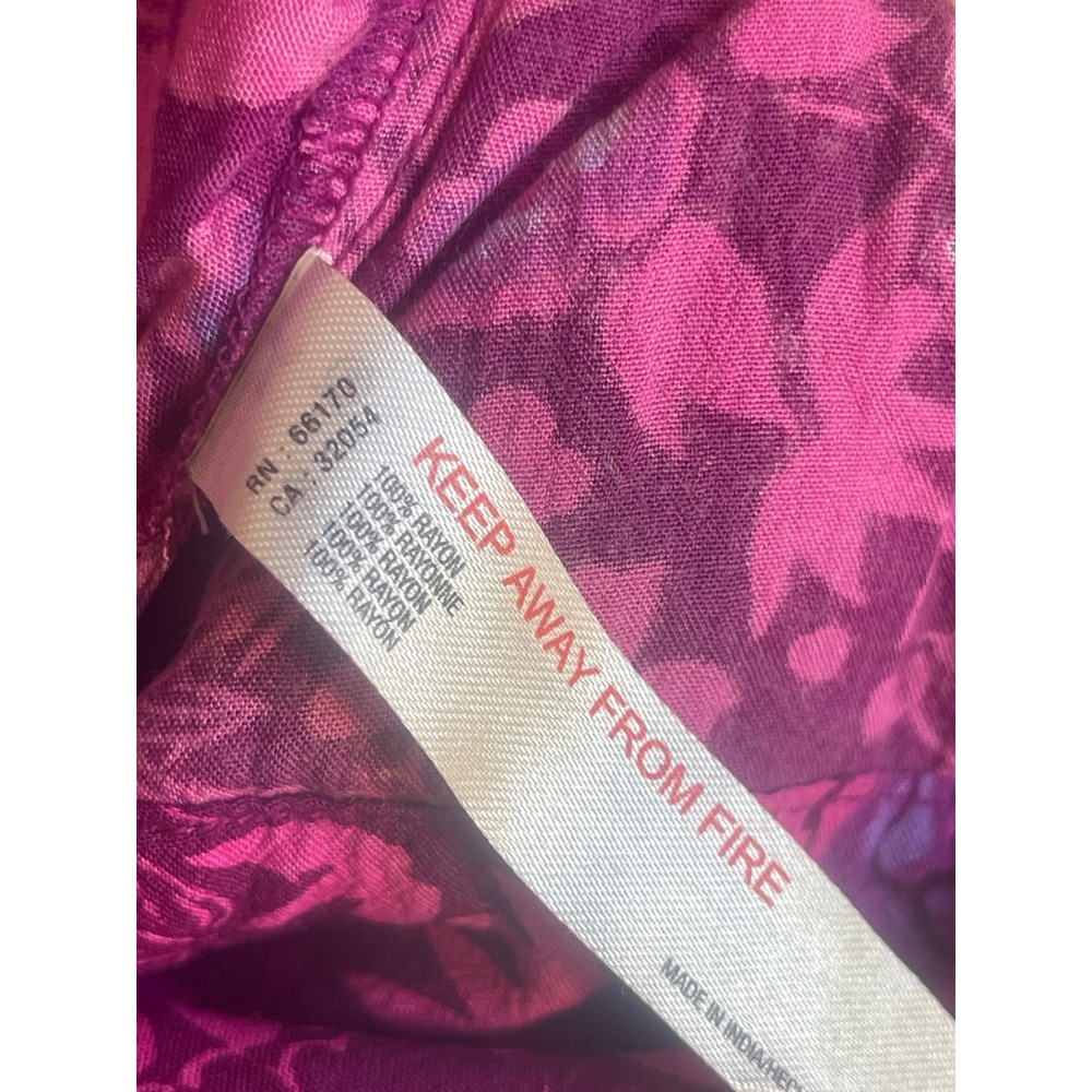 Anthropologie Floral Jumpsuit Womens Small Purple Pink Long Sleeve Wide Leg - Picture 7 of 7